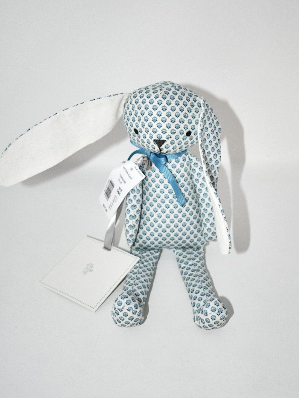 Edgehill Collection x Megan Karp Peter Floral Bunny Plush Toy BLUE #753043BB NWT